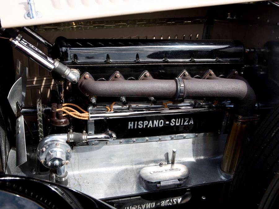 Моторный отсек Hispano-Suiza H6B Torpedo by Weymann 1926 года  (фото 5 из 11)
